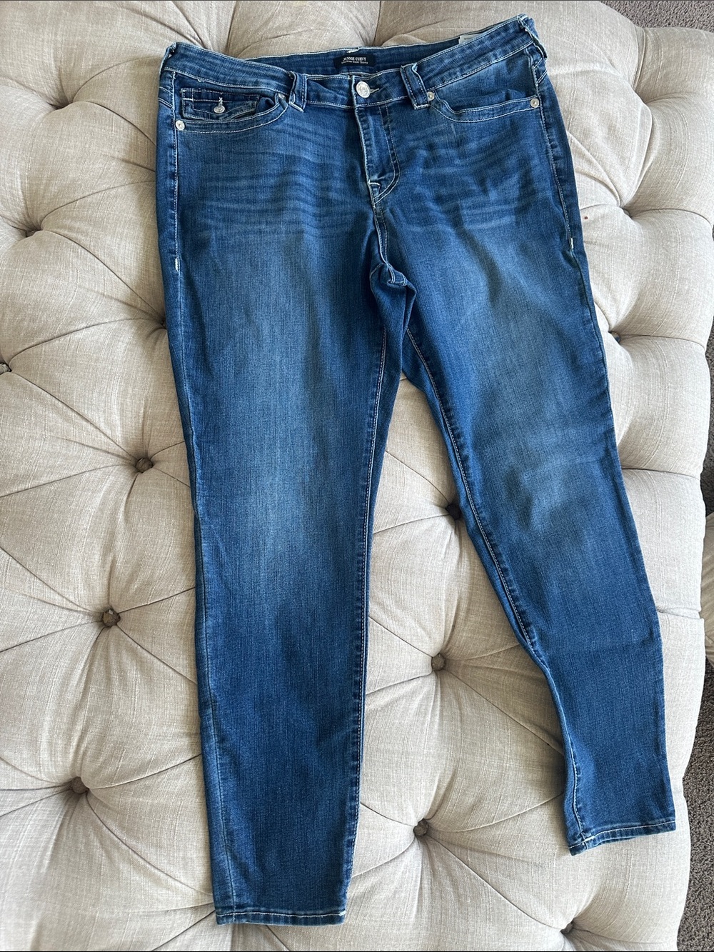 True Religion Women's Skinny Jeans in Blue Denim